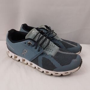 On Running On Cloud Shoes Athletic Blue Gray Reflective Casual Women's Size 6.5